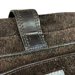 John Varvatos Suede Messenger Bag