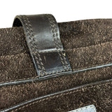 John Varvatos Suede Messenger Bag