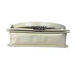 Chanel White Brushed Leather L Boy Bag 2012