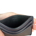 Yves Saint Laurent Leather Cardholder Navy Blue