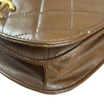 Chanel Brown Quilted Waist Bag 1990