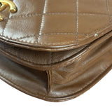 Chanel Brown Quilted Waist Bag 1990