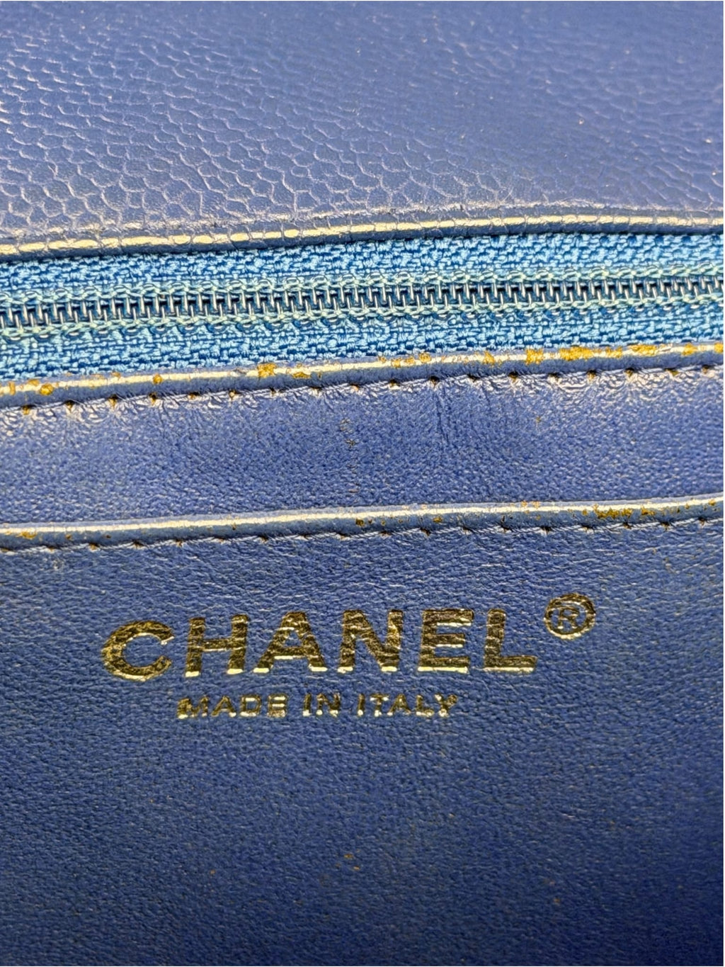 Chanel Royal Blue Caviar M Flap 2009