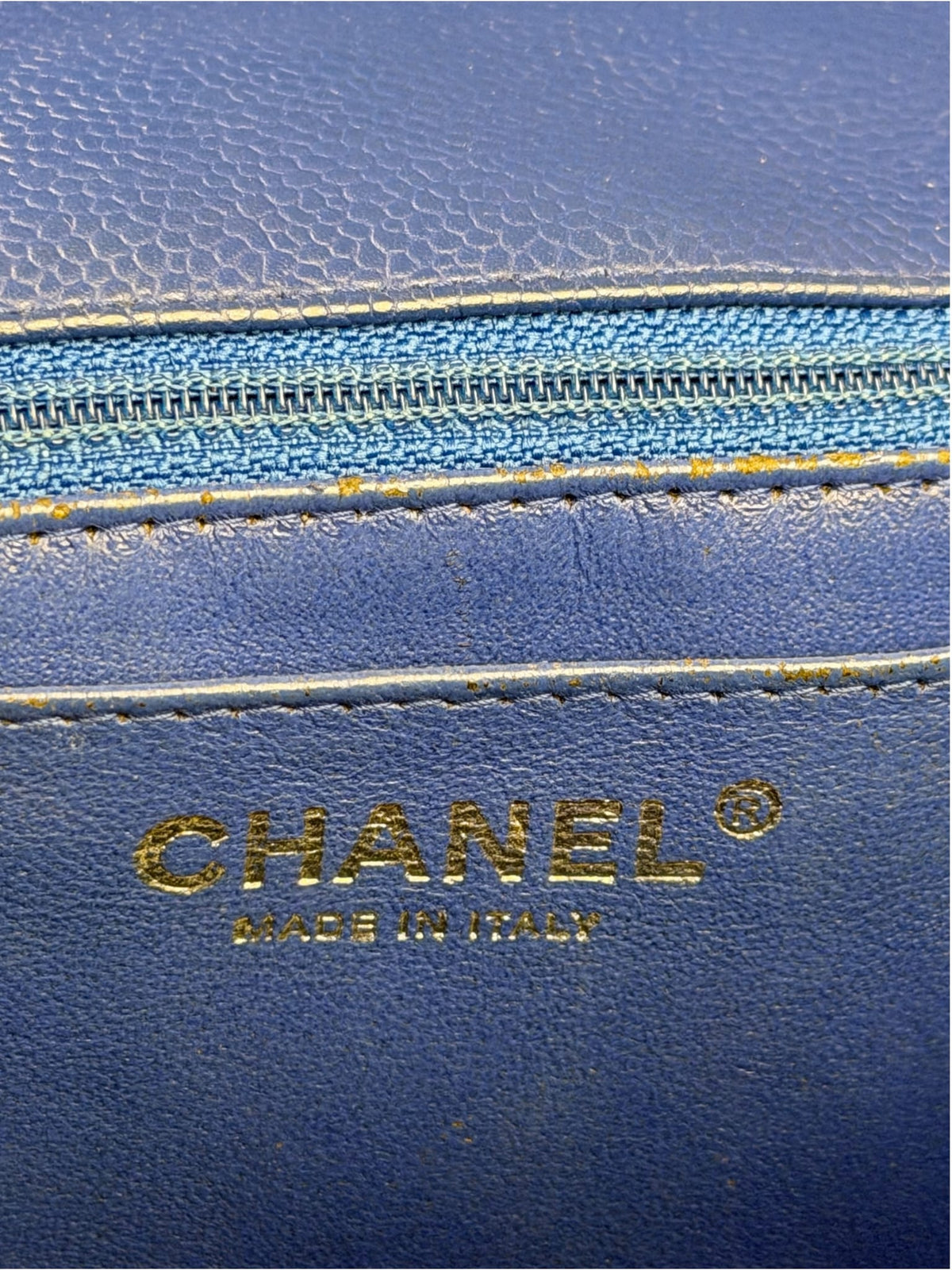Chanel Royal Blue Caviar M Flap 2009