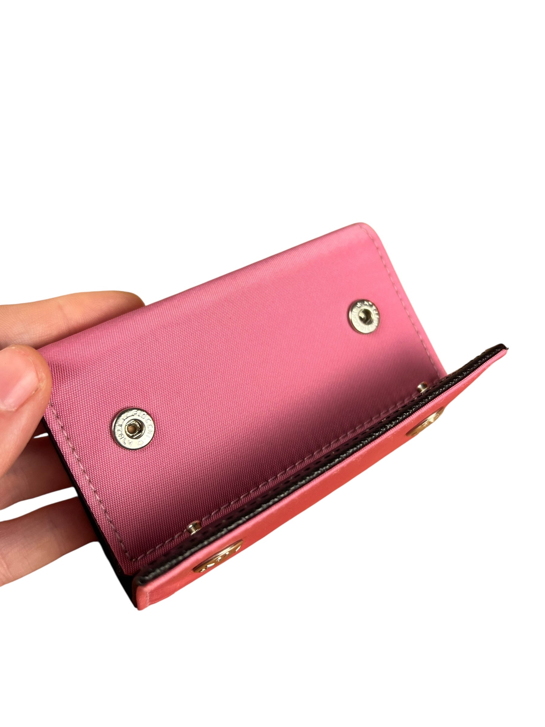 Prada Pink Nylon Key Holder