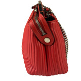Fendi Vintage Red Calfskin Potcom Click Small Shoulder Bag
