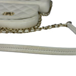 Chanel White Quilted Leather Side-Packs Dual Shoulder Bag 2019