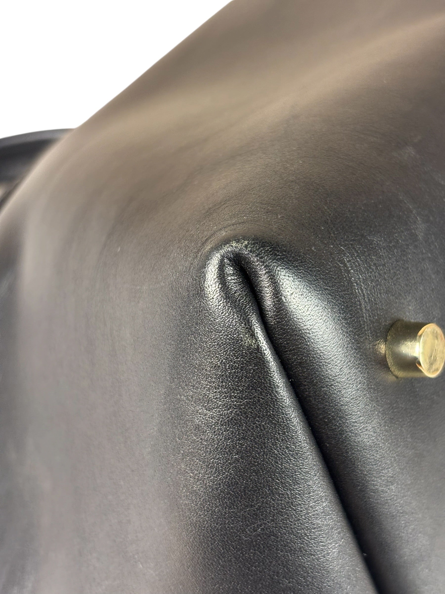 Manu Atelier Black Leather Le Cambon 35 Tote