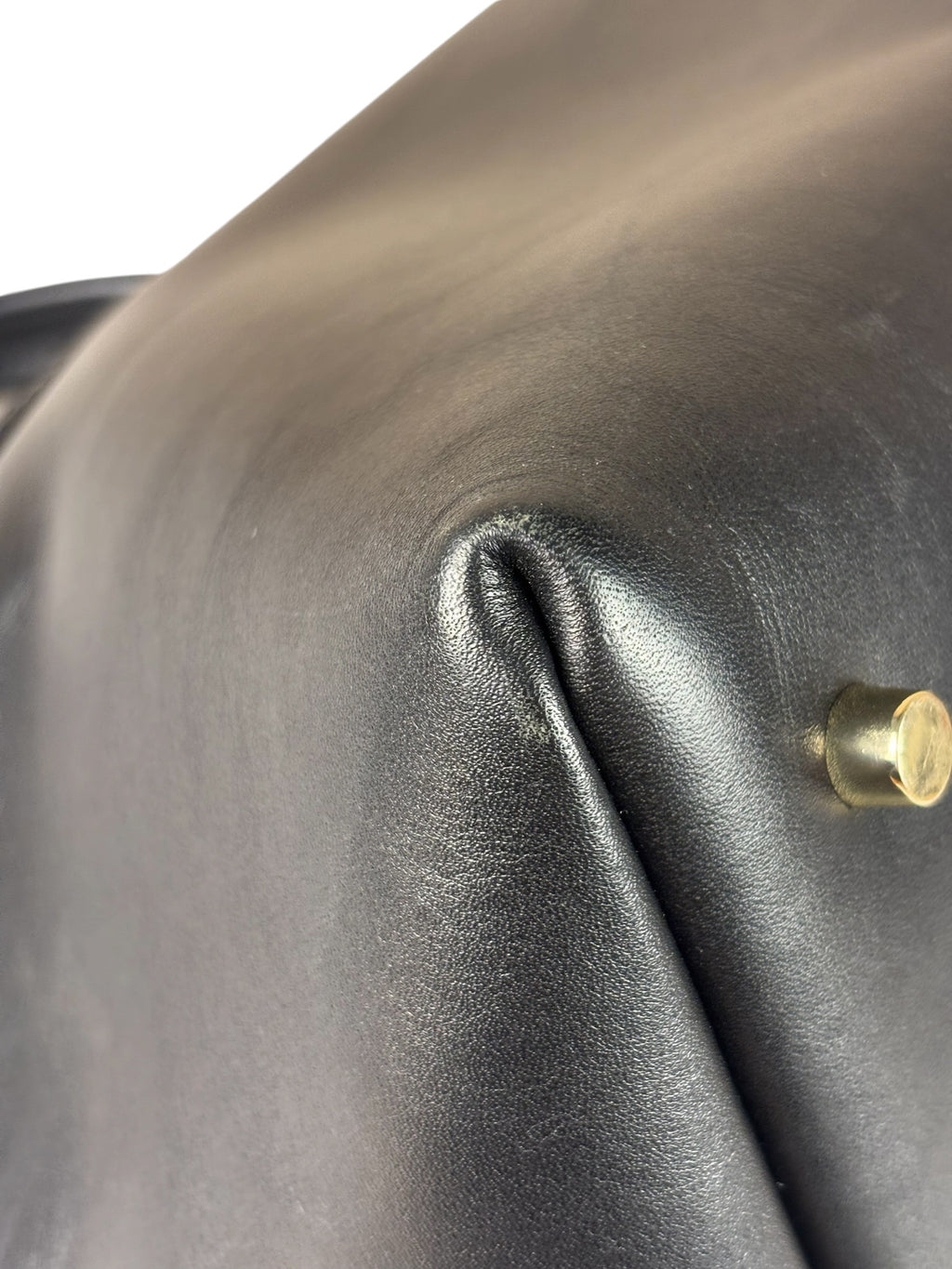 Manu Atelier Black Leather Le Cambon 35 Tote