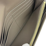 Celine Grey Leather Long Flap Wallet