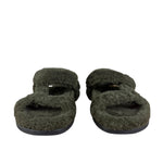 Fendi Green Shearling Sandals