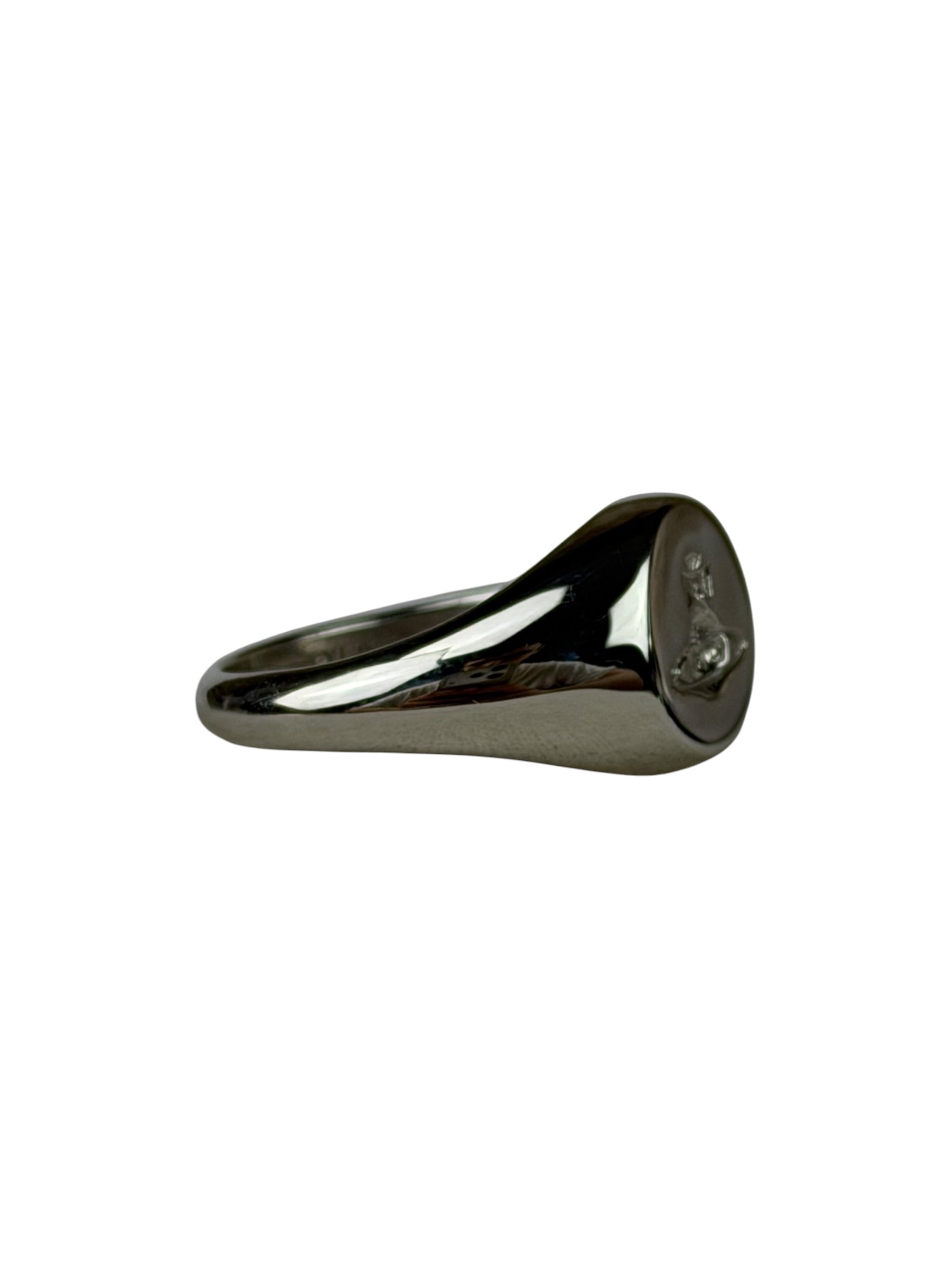 Vivienne Westwood Silver Logo Seal Ring