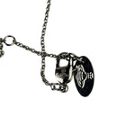 Vivienne Westwood Orb Red Diamante Heart Pendant Necklace