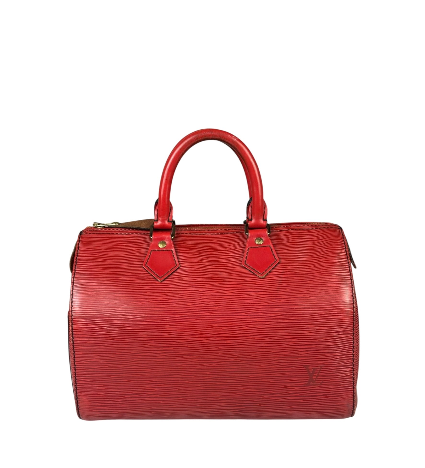 Louis Vuitton Red Epi Leather Speedy 25