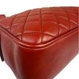 Chanel Red Quilted Leather Camera Bag 2012