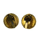 Chanel Vintage CC Faux Pearl Button Clip-On Earrings