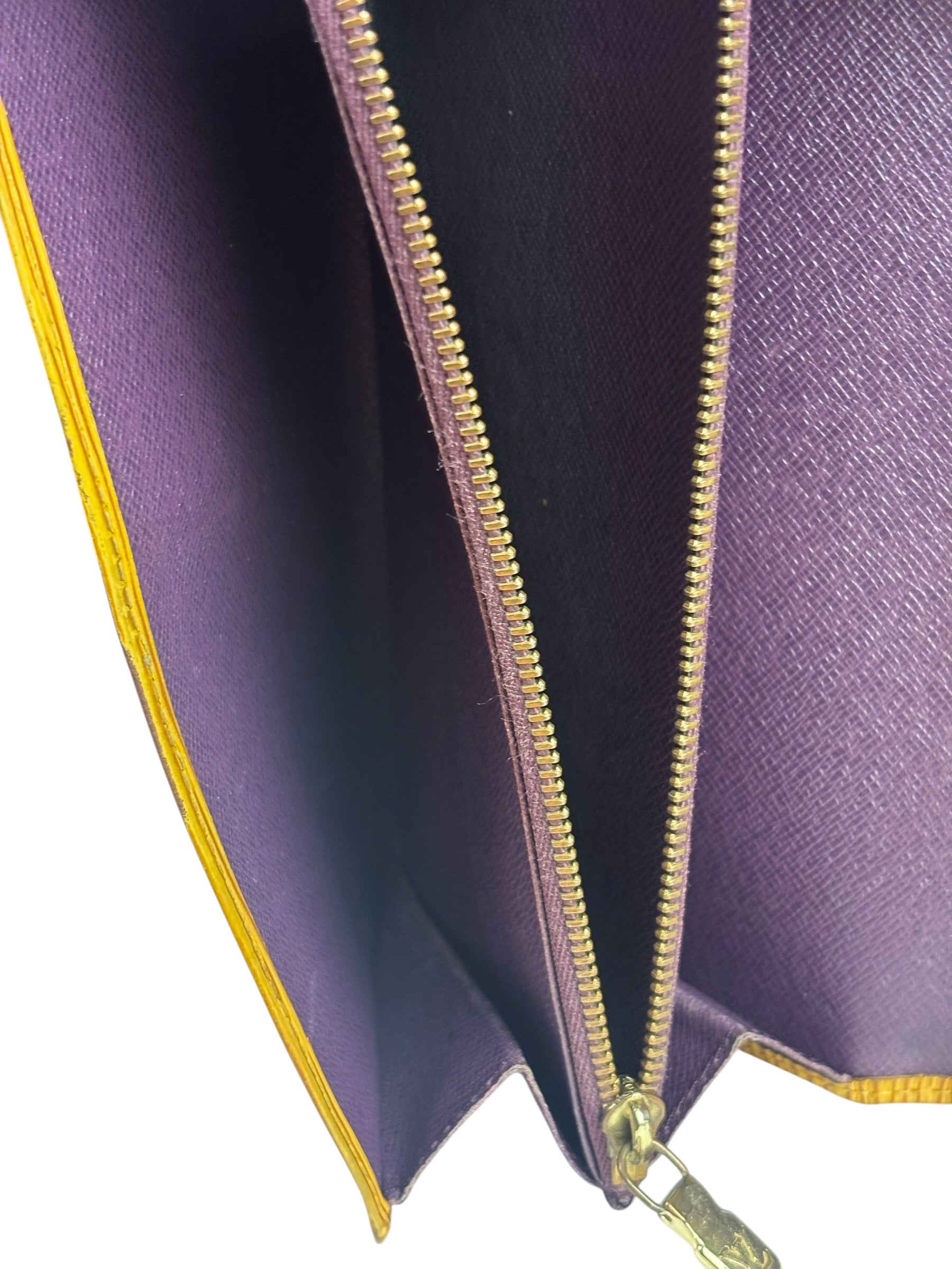 Louis Vuitton Yellow Epi Leather Long Wallet