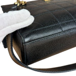 Chanel Black Choco Bar Stitch Caviar Chain Tote 2002