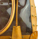 Louis Vuitton Vintage Brown Leather/PVC Monogram Ambre Tote