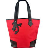Vivienne Westwood Red Canvas Tote Bag