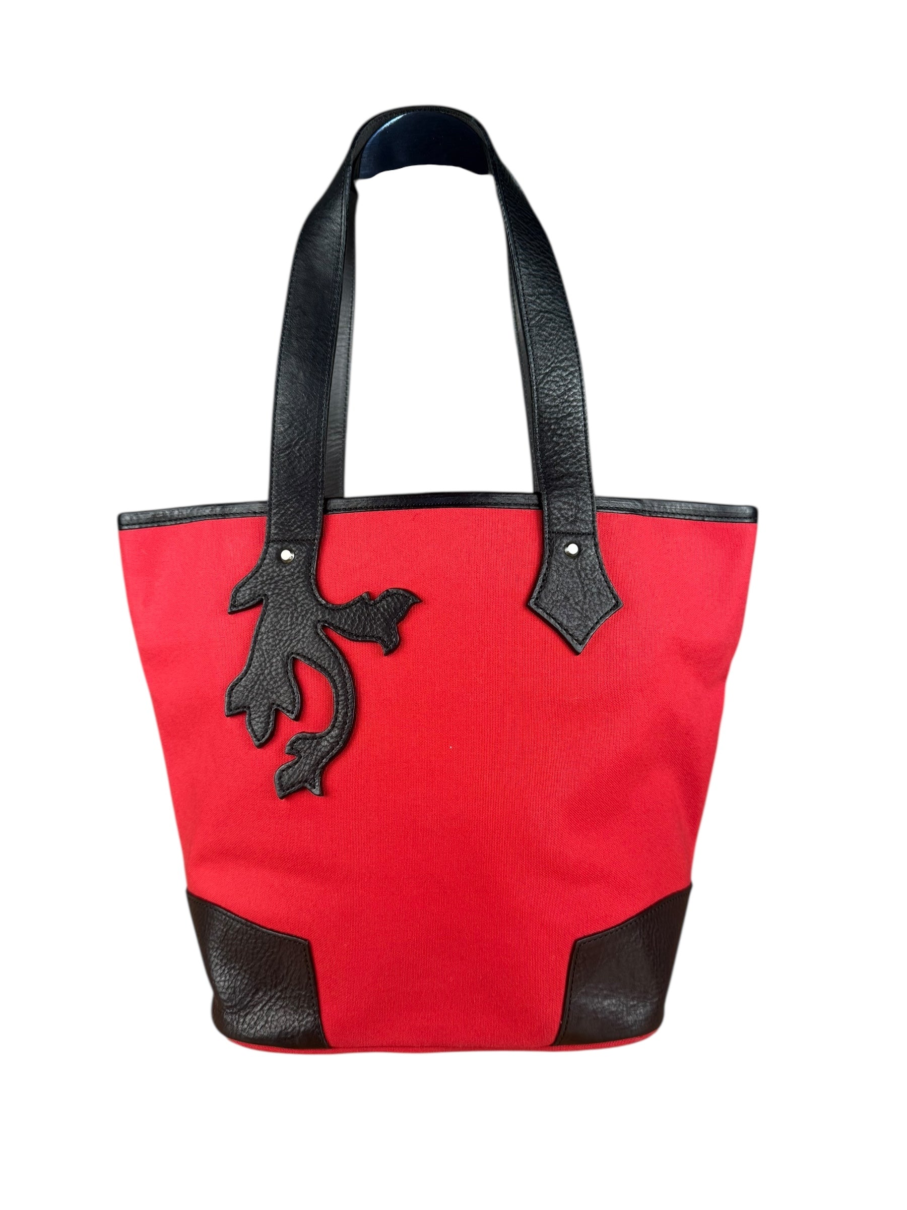 Vivienne Westwood Red Canvas Tote Bag