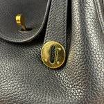 Hermes Black Clemence Lindy 26