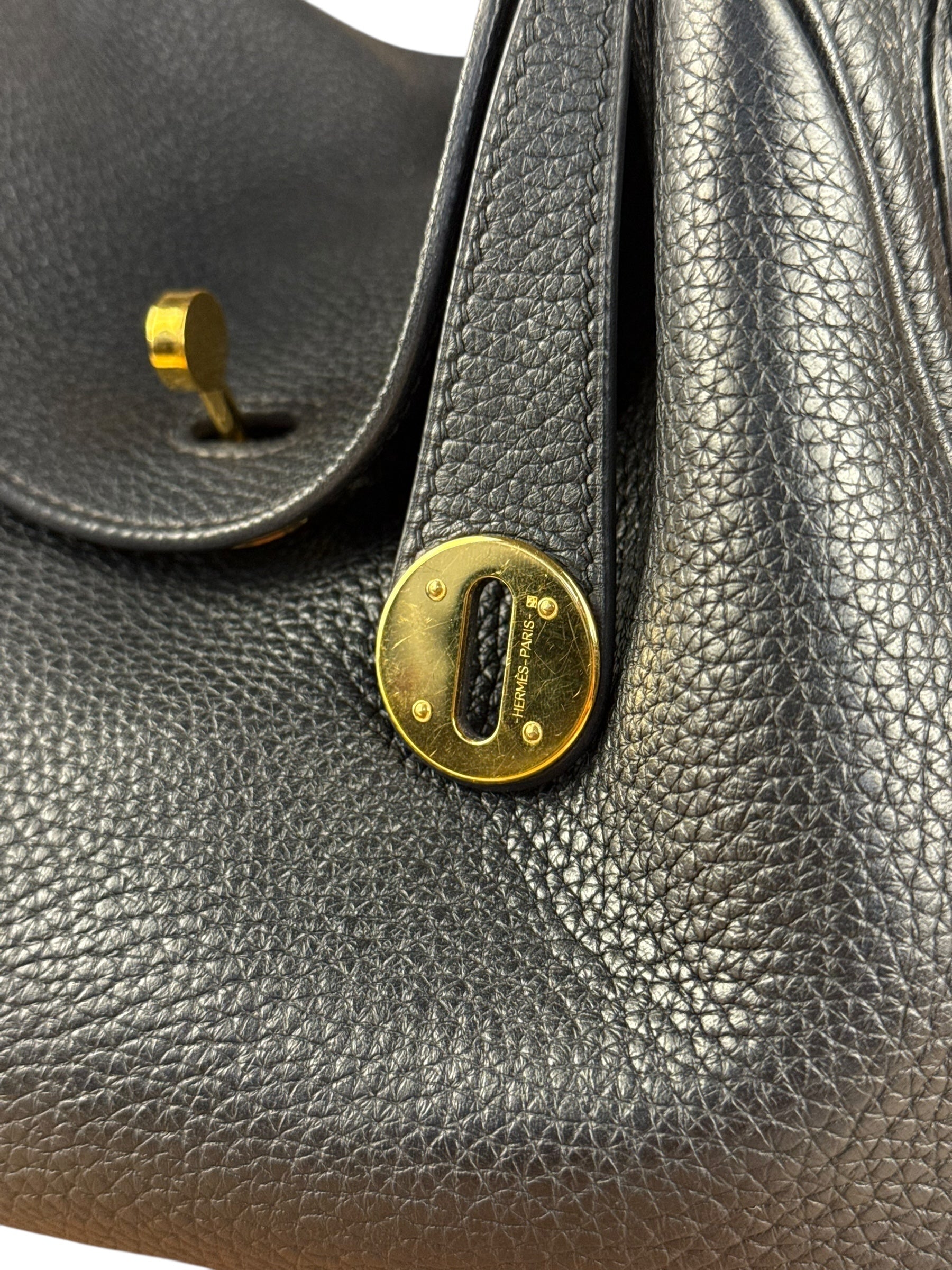 Hermes Black Clemence Lindy 26