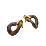 Fendi FF Filo Resin Earrings