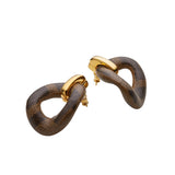Fendi FF Filo Resin Earrings