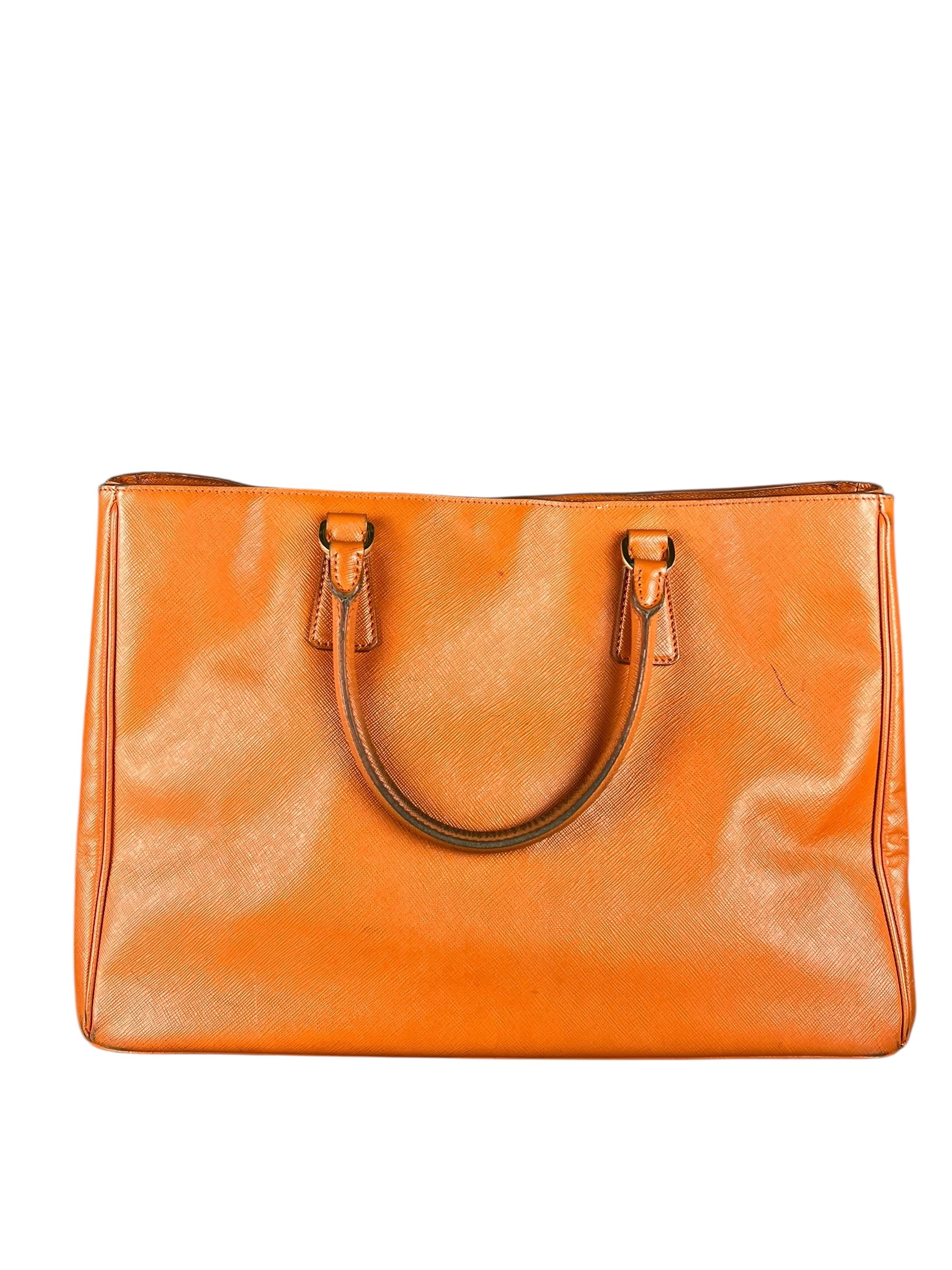 Prada Saffiano Lux Tote Orange