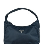 Prada Black Tessuto Nylon Mini Hobo Bag