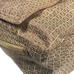 Fendi Brown Leather Trim Zucca Mamma Forever Baguette