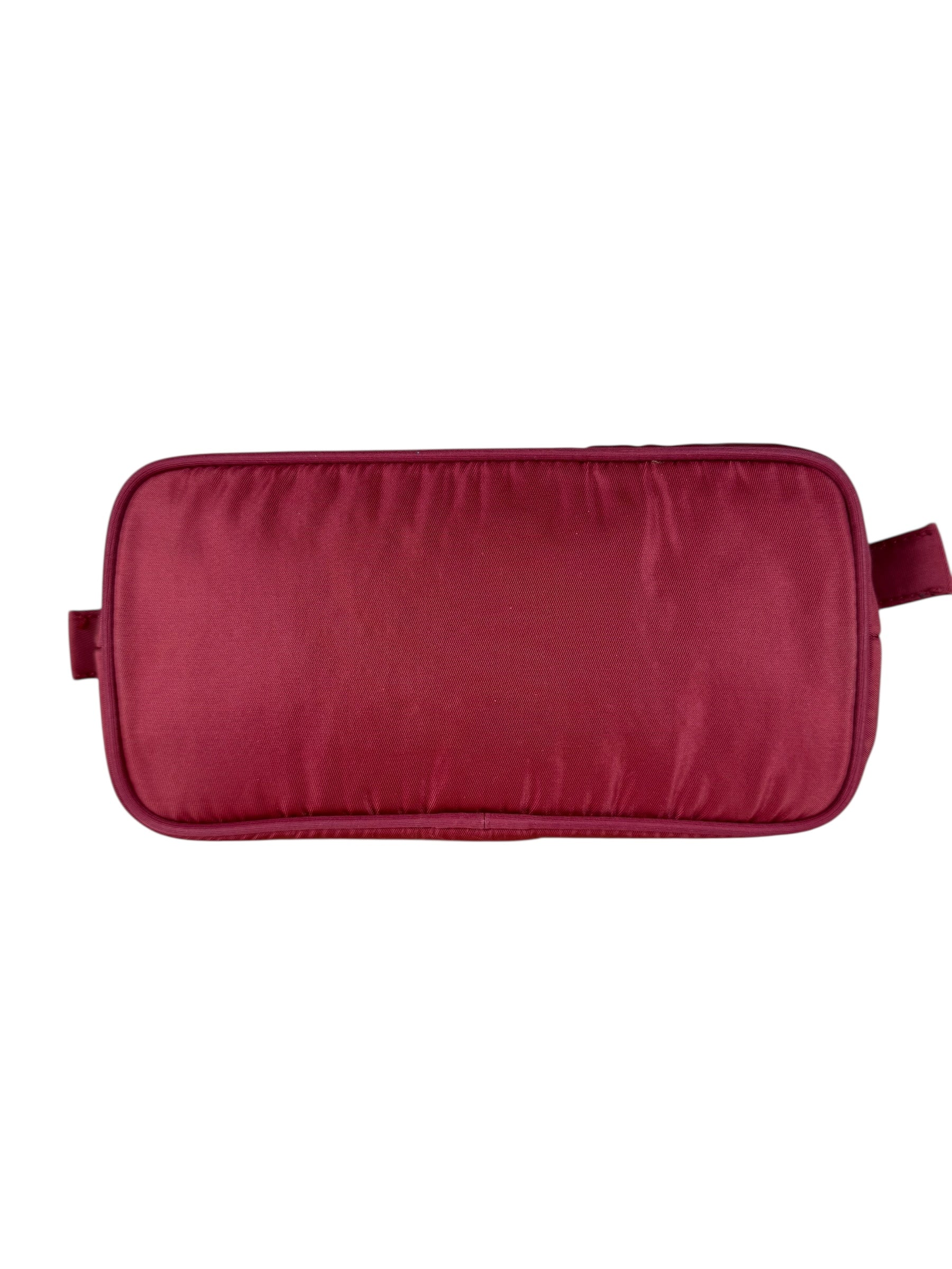 Prada Red Nylon Cosmetic Clutch