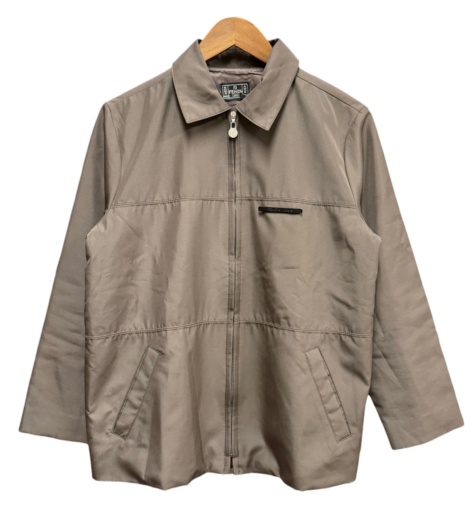 Fendi Vintage Brown Harrington Jacket