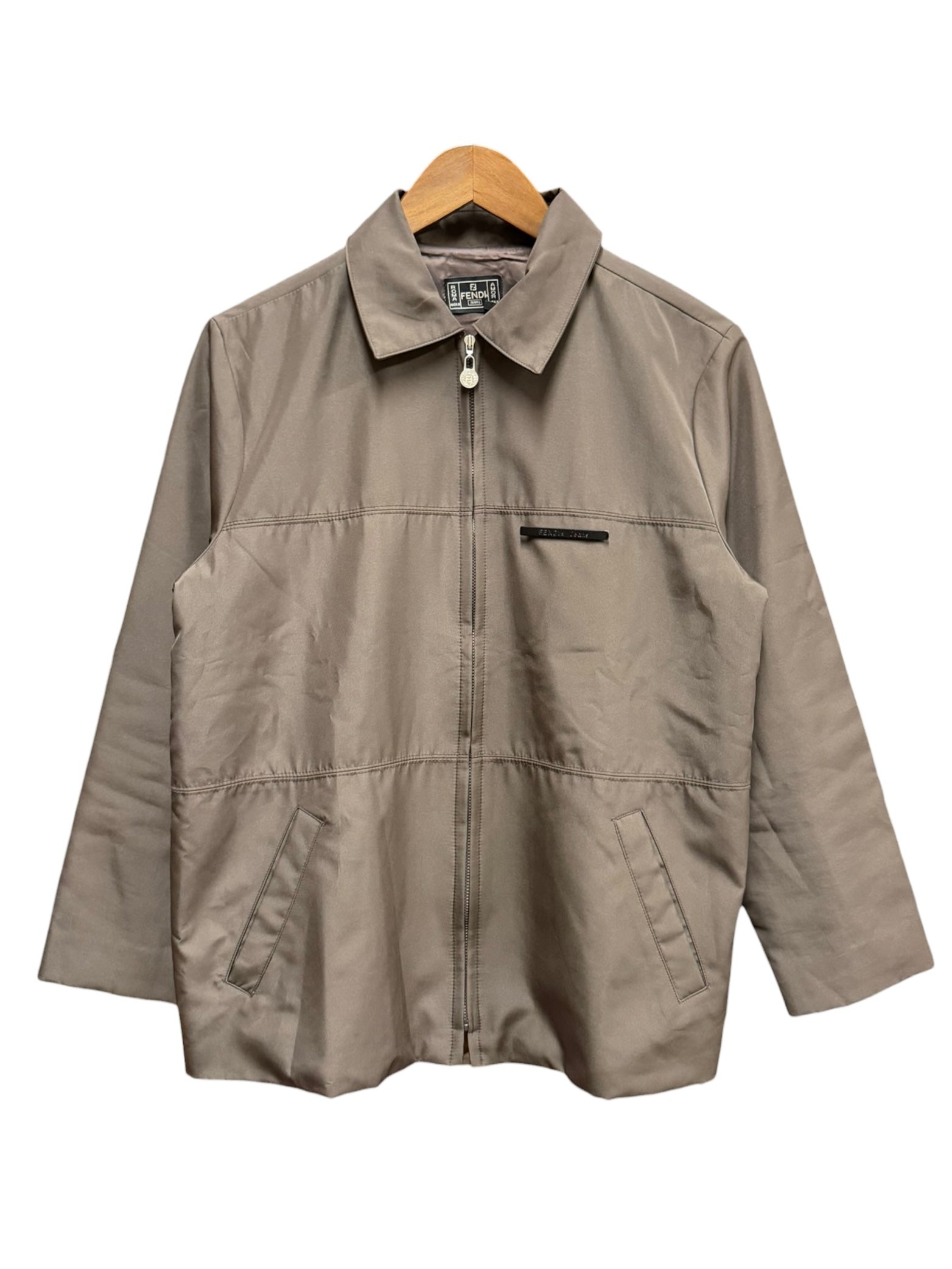 Fendi Vintage Brown Harrington Jacket