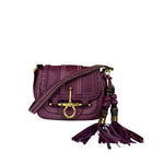Gucci Vintage Purple Leather Small Snaffle Bit Shoulder Bag