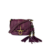 Gucci Vintage Purple Leather Small Snaffle Bit Shoulder Bag