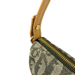 Christian Dior Vintage Green Trotter Saddle Pochette