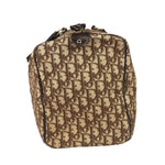 Christian Dior Brown Leather Trim Trotter Boston Bag