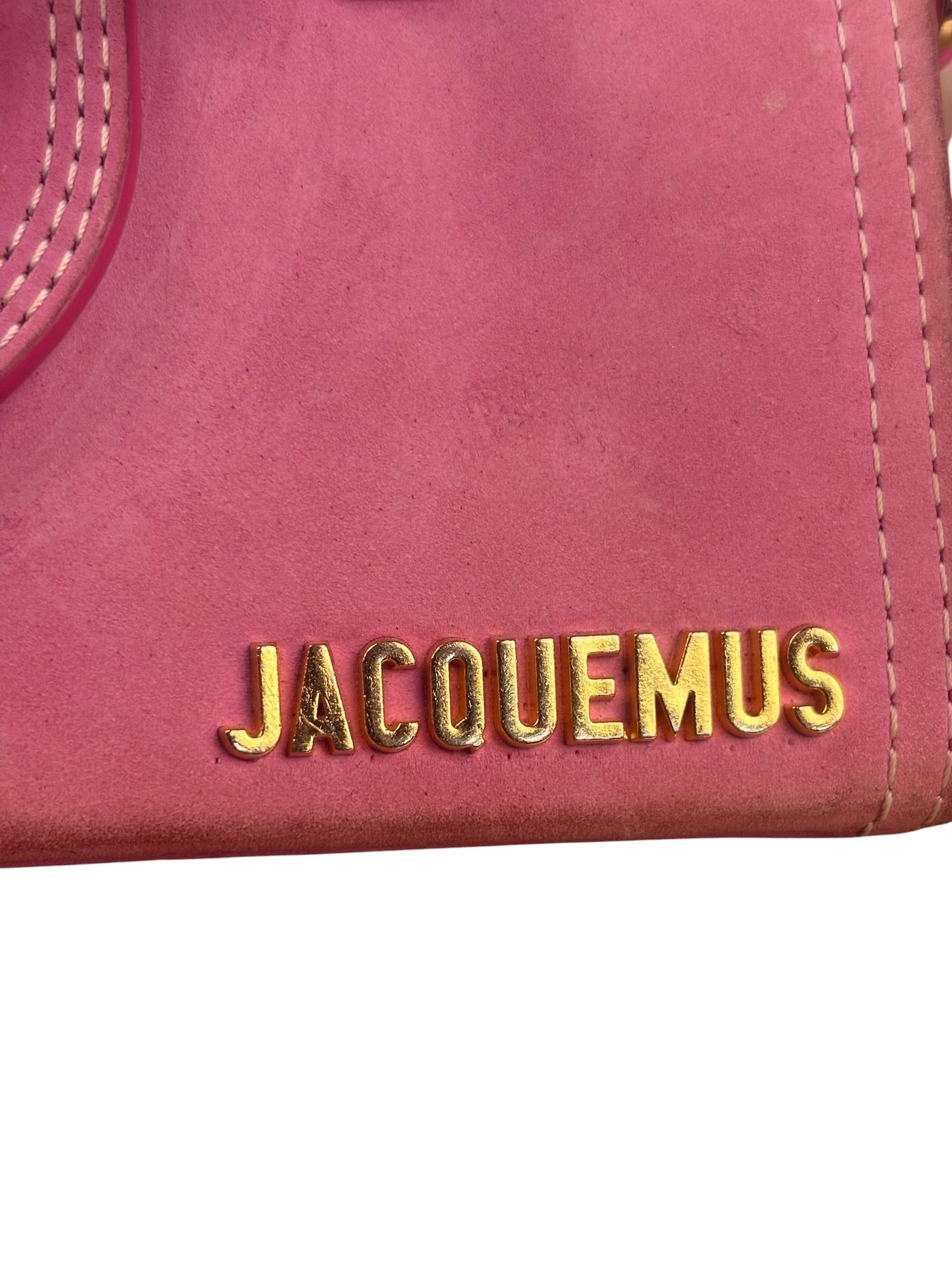 Jacquemus Pink Nubuck Le Porte Hand/Shoulder Bag