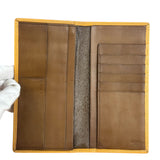 Loewe Yellow Leather Anagram Slim Bifold Long Wallet