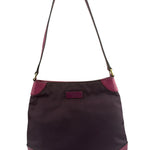 Gucci Vintage Purple Canvas Shoulder/Hobo Bag