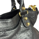 Balenciaga Black Leather Giant 12 City Bag