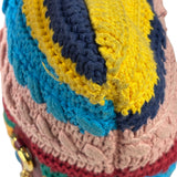Gucci Horsebit Striped Crochet Tote Bag