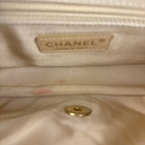 Chanel Yellow Chevron Flap Chain Shoulder Bag 2015