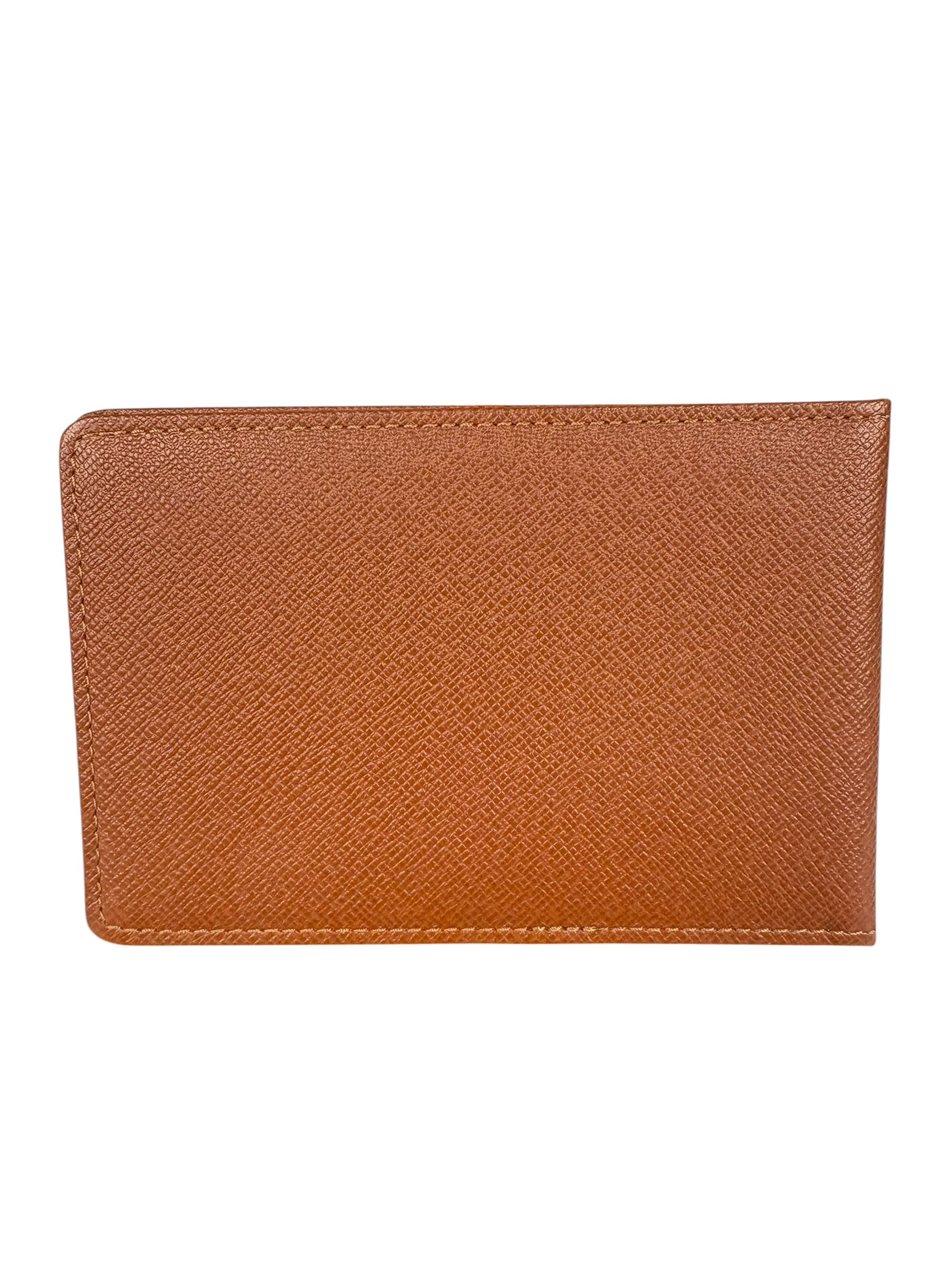 Louis Vuitton Brown Taiga Leather Card Holder