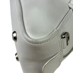 Balenciaga White Leather Triangle Two-Way Bag