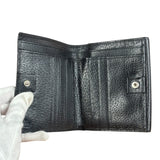 Gucci Vintage Black Leather Bi-Fold Wallet
