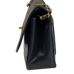 Chanel Vintage Navy Quilted Lambskin Flap Bag 1989