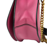 Prada Pink/Black Saffiano Leather Trim Small Cahier Crossbody Bag